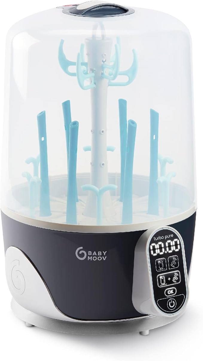 Babymoov Turbo Pure 3 - in - 1 Steriliser & Dryer with HEPA Filter, BPA Free - Marah Kids