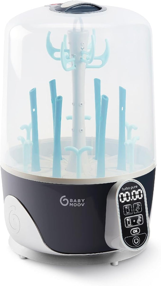Babymoov Turbo Pure 3 - in - 1 Steriliser & Dryer with HEPA Filter, BPA Free - Marah Kids