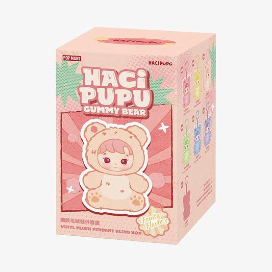 Pop Mart Hacipupu Gummy Bear Series Vinyl Cherry Flavor Plush Pendant
