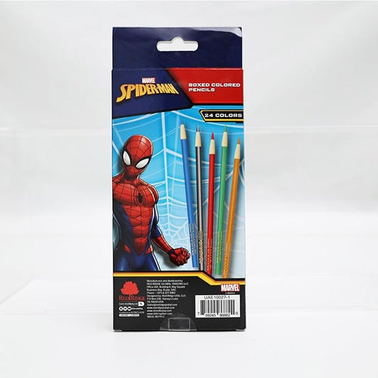 DISNEY SPIDER-MAN 24 COLORED PENCIL