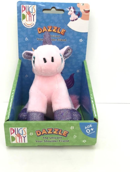 Pugs At Play Shoulder Buddy Dazzel 4-Inch
