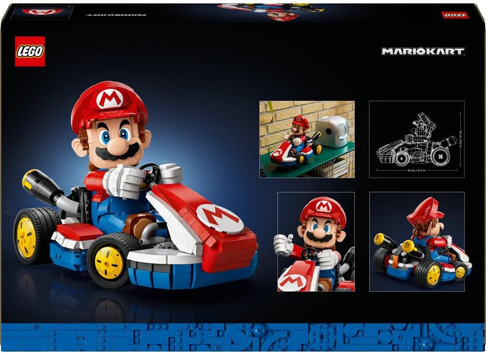 LEGO: Super Mario Mario Kart – Mario & Standard Kart Collectible Model (72037) - Marah Kids