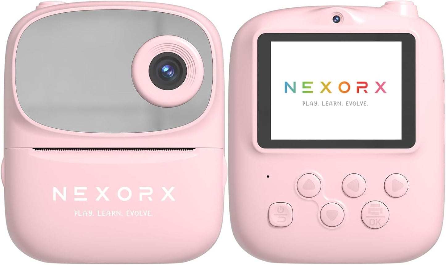 NEXORX Kids Click & Play Instant Print Camera – Pink - Marah Kids