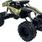 D - Power 1:10 R/C 2.4G Racing Crawler Remote Control Rock Four Wheel Drive Rock Climber High - Speed Monster Racing Car - Gold | 6+up - Marah Kids