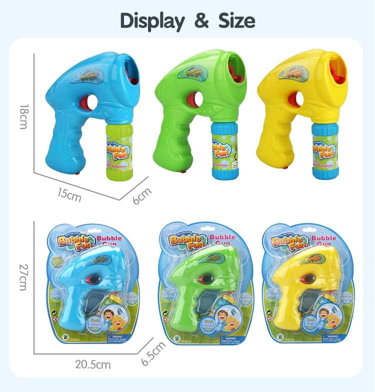 Power Joy Bubble Gun with Lights Battery Operated - Marah Kids