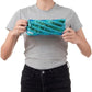 ZIPIT - Metallic Pencil Case for Girls, Holds Up to 30 Pens, Pouch Made of One Long Zipper! (Blue - Green) - Marah Kids