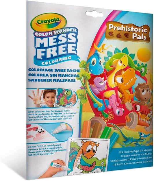 Crayola - Color Wonder Dinosaur Coloring Set | Mess - Free Coloring for Kids - 18 Fun - Filled Coloring Pages | Foldalope Packaging for Easy Storage - Ideal Travel - Friendly Activity | Perfect Gift for Boys and Girls Ages 3+ - Marah Kids