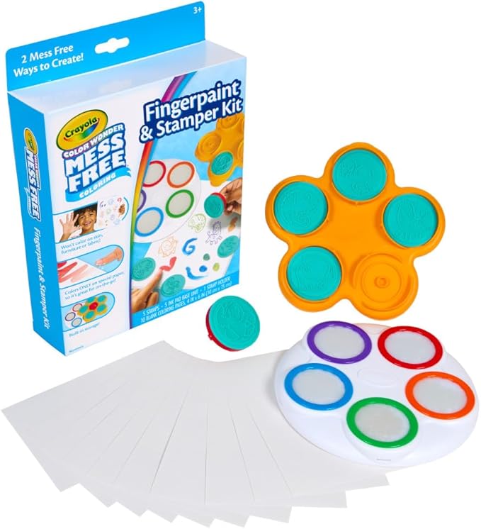Crayola Color Wonder Mess - Free Fingerpaint Kit: Toddler Activity 3+ - Marah Kids