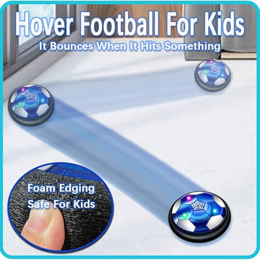 DBounce - USB Rechargeable Hover Soccer Ball with LED Lights | Indoor & Outdoor Air Football Game for Kids, Fun & Safe Hoverball Toy | Boys & Girls Aged 3+ - Marah Kids