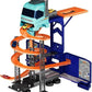 D - Power – Super Transformer Construction Truck | 2in1 - Truck & Track Set, 6 Cars and Sign Boards included, 3+ yrs | Blue - Marah Kids