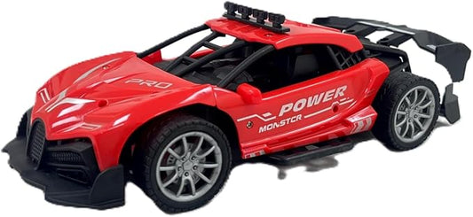 D - Power 1:20 R/C 4WD 27Mhz Racing Car Rechargeable Remote Control – Red | Ages 6+ up - Marah Kids
