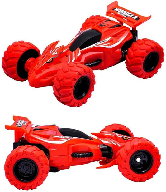 D - Power - Fiction Inertia Racecar - Red | 360° Rotating Stunts, No Batteries, Perfect Gift for Kids | 3+ - Marah Kids