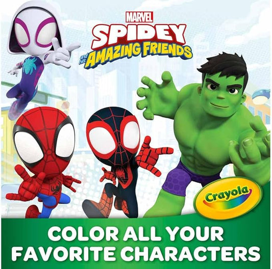 Crayola 18 Giant Coloring Pages Spidey & His Amazing Friends