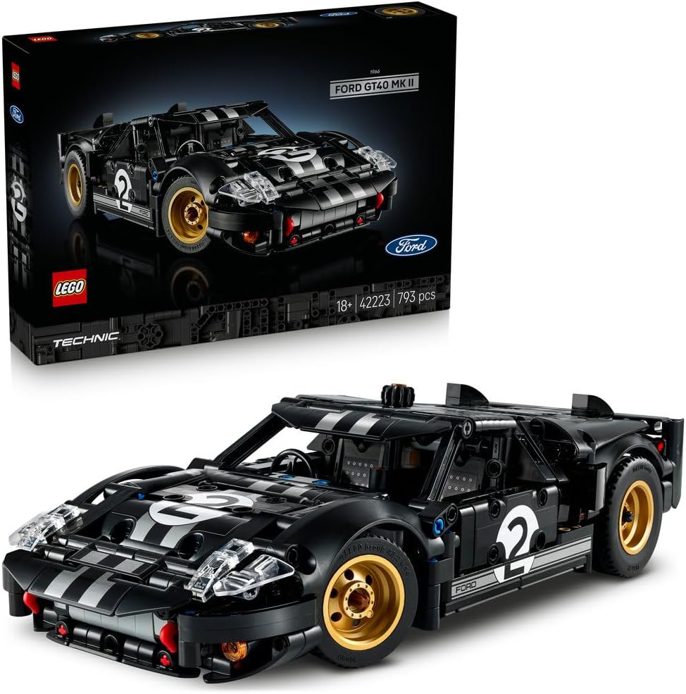 LEGO: Technic - 1966Ford GT40 MKII Race Car for Adults (42223) - Marah Kids