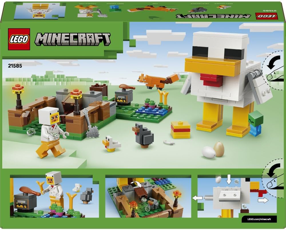 LEGO: Minecraft Chicken Farm - Gaming Building Toy (21585) - Marah Kids