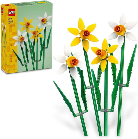 LEGO Botanicals Daffodils, Yellow Artificial Flowers Set