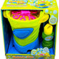 Power Joy Bubble Fun Bubble Fountain Lights Up With 4oz Bubble Solution, Battery Operated - Marah Kids