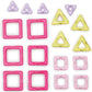 Addo MagniMake Pastel Starter Set 18-pieces, Magnetic Tiles, Construction Playset, Building Toys