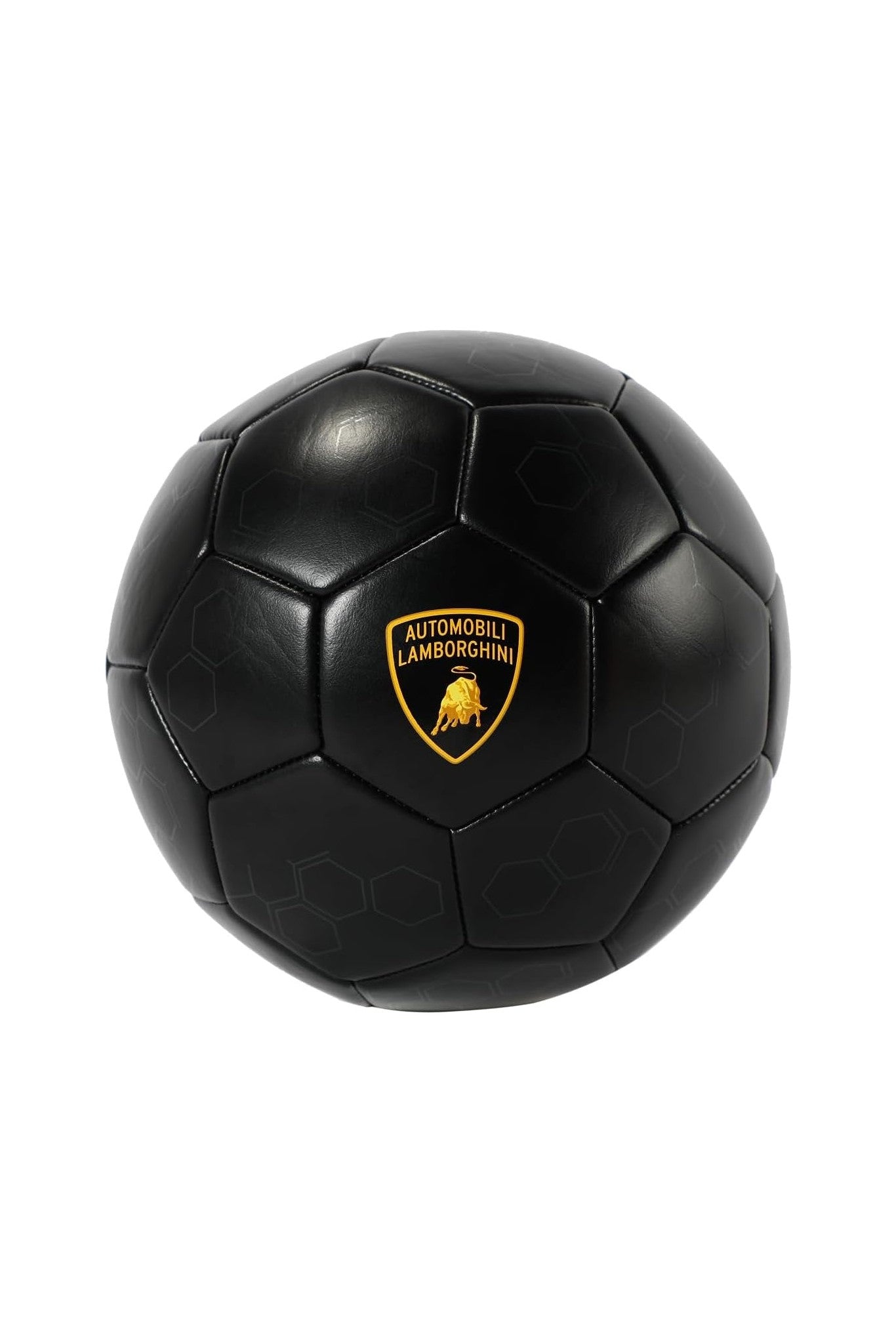 Lamborghini 2 Machine Sewing Pvc Soccer Ball - Black - Marah Kids