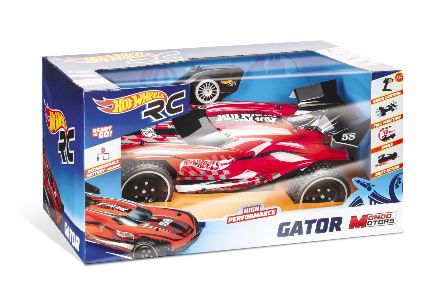 Mondo Hotwheels Rc New Gator 1/10 B/O - Marah Kids