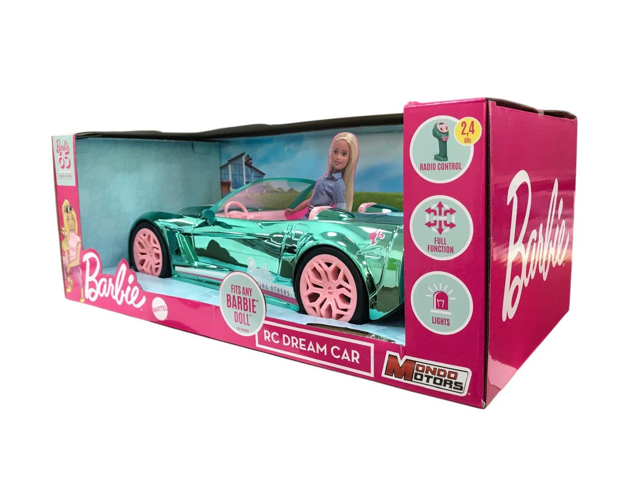 Mondo Barbie Rc Dream Car 65 Anniv. 2.4Ghz Bo - Marah Kids