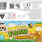 Power Joy Animal Worldz Farm Animal 6inches 4pieces