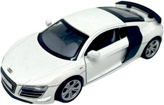 D - power MSZ – Audi R8 GT - White | Die - Cast Replica, Ultimate Collector's Item, Super Cars | Toy Vehicles, Metal Toy Car Model - Pull Back Collection | Size - 1:32, For Kids 3+ - Marah Kids