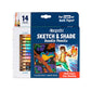 Crayola - Sketch and Shade Doodle Pencils, 14 count - Marah Kids