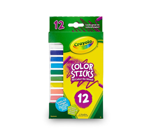 Crayola Color Sticks, 12, count (colors may vary) |Great for kids ages 3 and up. - Marah Kids