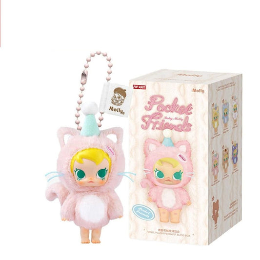 Pop Mart Baby Molly Pocket Friends Series Blind Box Vinyl Plush Toys - 100% Authentic Collectible