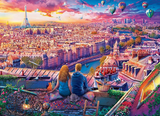Eurographics Puzzle 1000 Paris Rooftop - Marah Kids