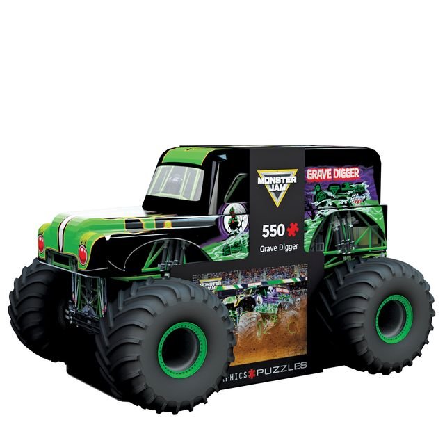 Eurographics Puzzle In Tin 550 Monster Jam Grave Digger - Marah Kids