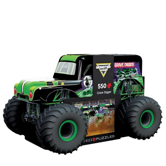 Eurographics Puzzle In Tin 550 Monster Jam Grave Digger - Marah Kids