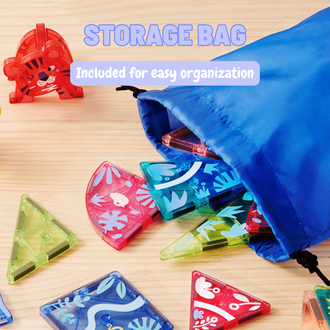 Buy Colorful Magnetic Tiles 40 Pcs Online at Best Price in UAE | Marah Kids