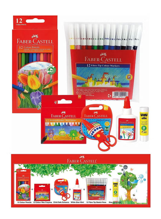 FABER-CASTELL SCHOOL STATIONERY KIT - FCZPR-2