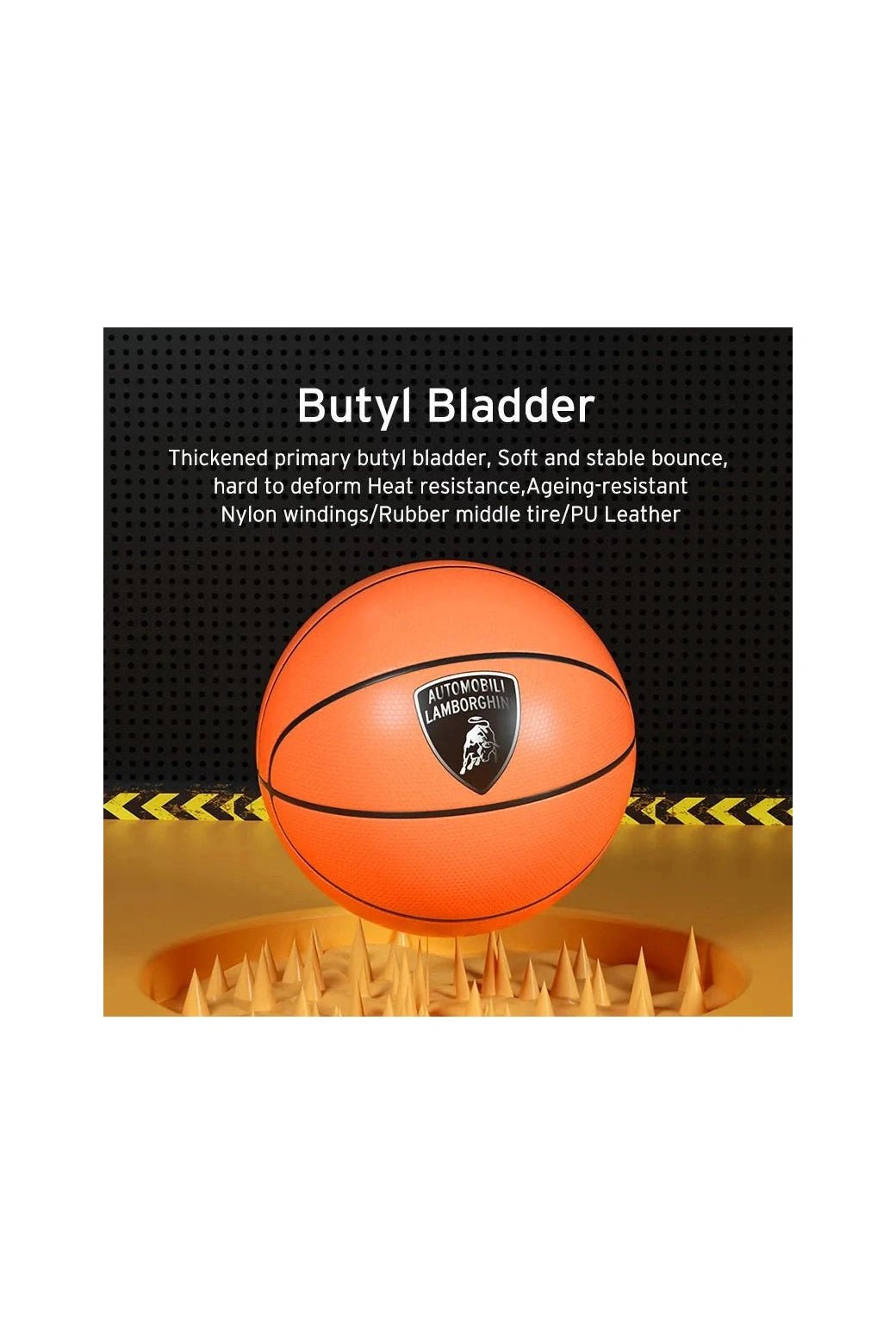 Lamborghini - 7 - Pu Basketball - Orange - Marah Kids