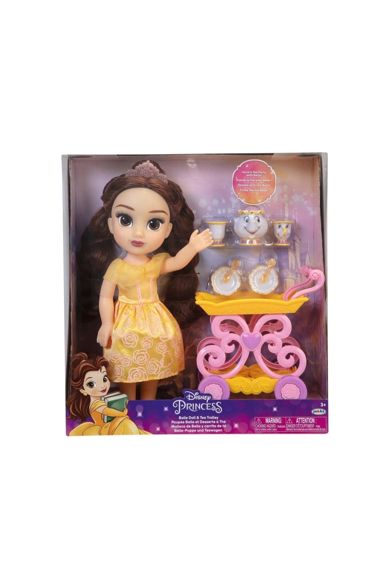 Disney Princess Belle With Tea Trolley Set - Marah Kids