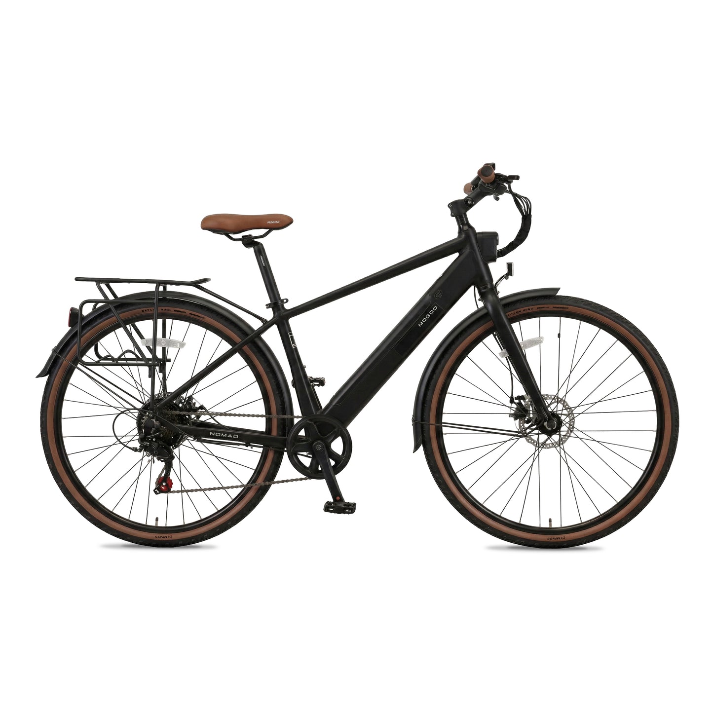 Mogoo Nomad 700c E-Hybrid Bike - Black