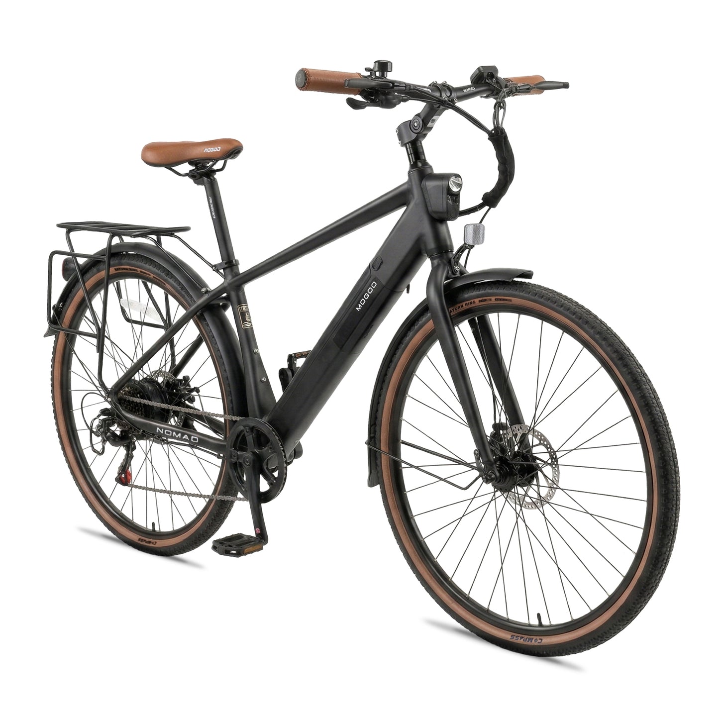 Mogoo Nomad 700c E-Hybrid Bike - Black