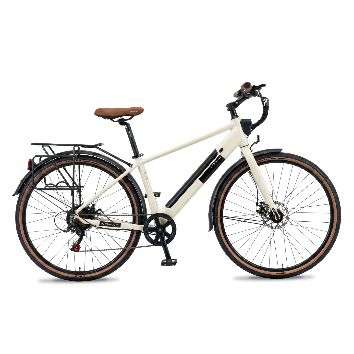Mogoo Nomad 700c E-Hybrid Bike - White