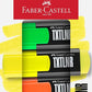 FABER - CASTELL MINI HIGHLIGHTER 4PC SUPER - FLUORESCENT ASSORTED - Marah Kids