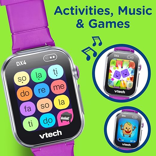 VTech Kidizoom Smartwatch DX4 Purple | Camera, Games & Voice 3+