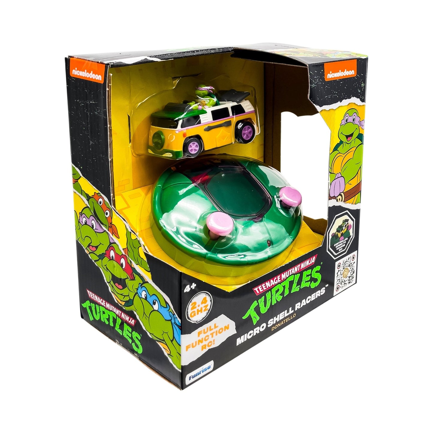 مجموعة سباقات TMNT Rc Micro Shell 4Asst B/O