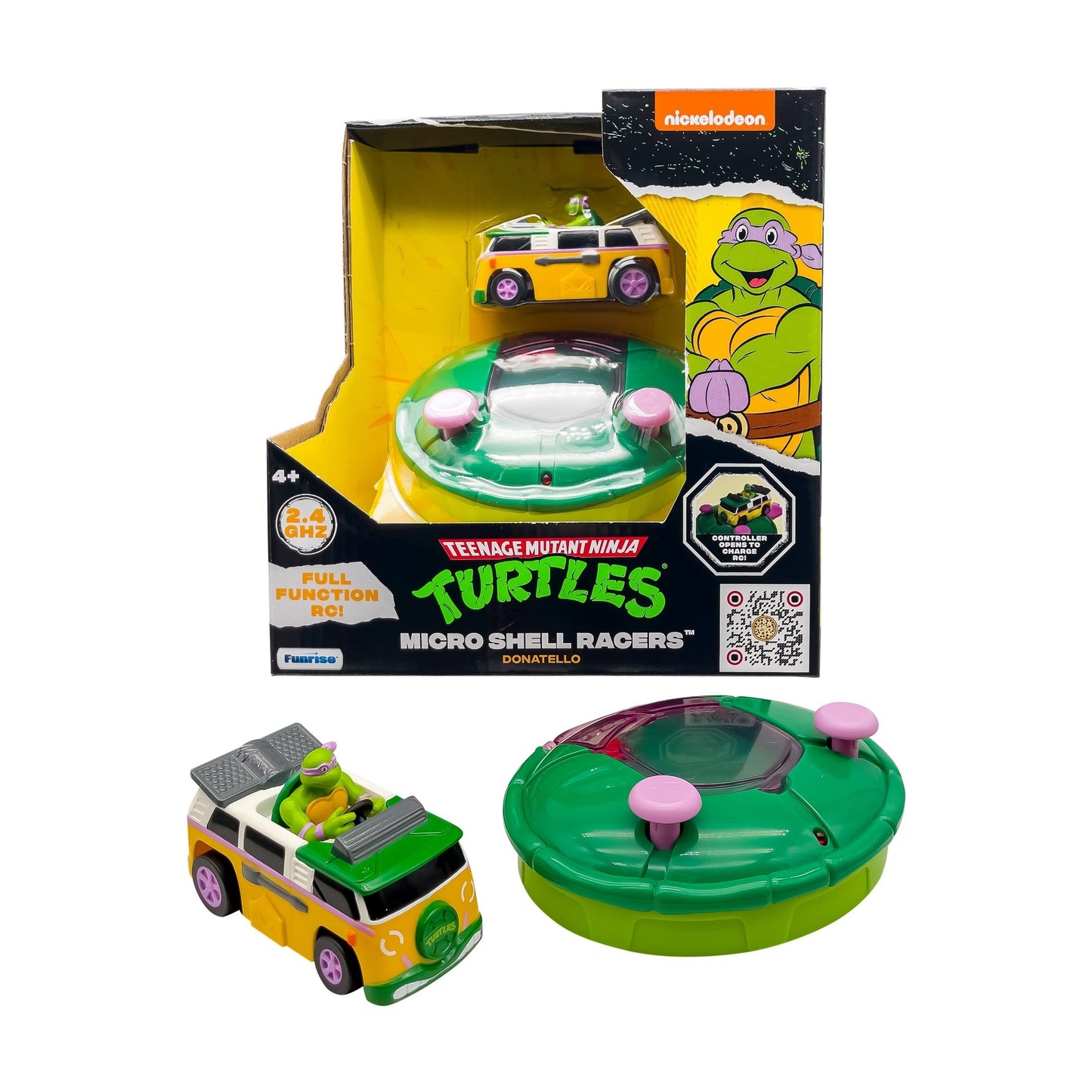 مجموعة سباقات TMNT Rc Micro Shell 4Asst B/O