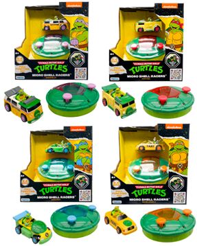 TMNT Rc Micro Shell Racers 4Asst B/O