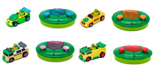 TMNT Rc Micro Shell Racers 4Asst B/O