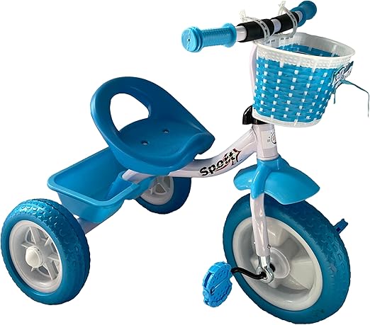 Lovely Baby Plug & Play Tricycle - Blue - Marah Kids