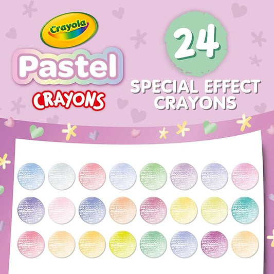 Crayola Pastel Crayons, 24 Colors