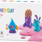HEY CLAY - DIY Beasts: Yollo, Violet, Fishka Plastic Creative Modelling Air - Dry Clay For Kids 6 Cans - Marah Kids