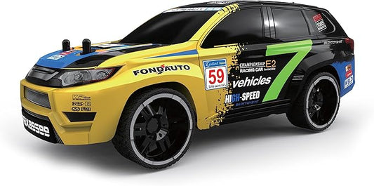 D Power – Rally Xtreme | RTR, Radio Remote Control SUV for Kids | 1:16 Scale, 27MHz, All Way Movement RC SUv | White / Black Asst. - Marah Kids